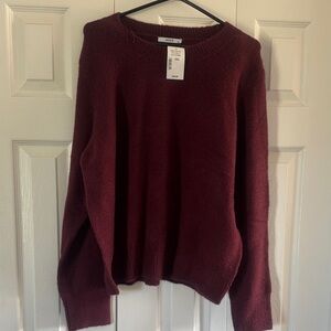 Ricki's Rich Burgundy Crew Neck Sweater